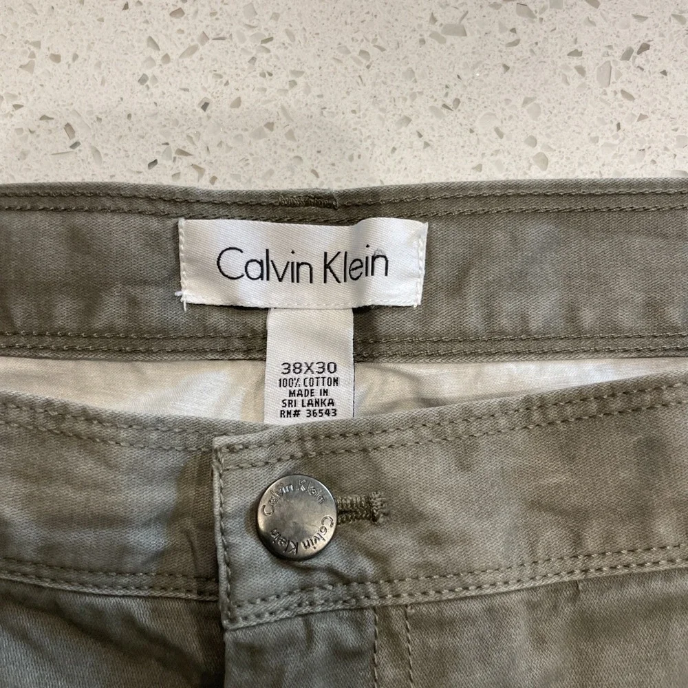 NWT‎ Calvin Klein Pants Mens 38x30 Gray Straight Dress Modern Casual